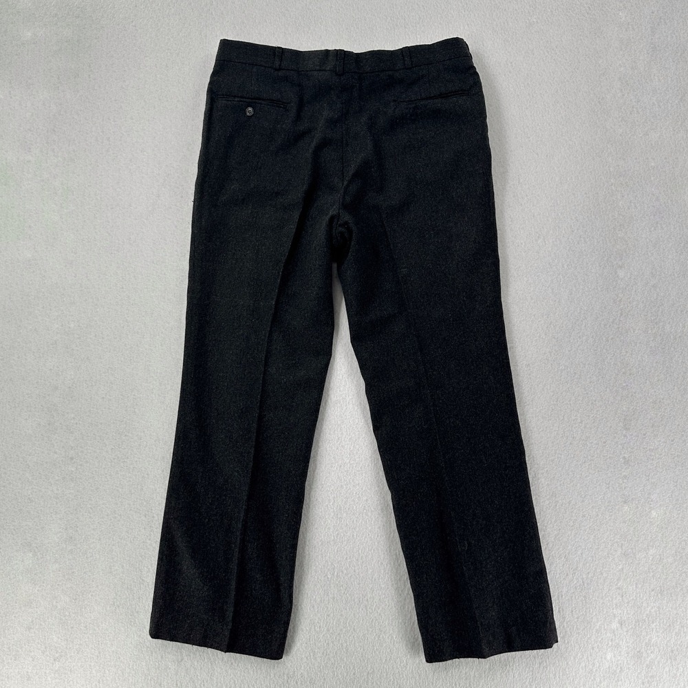 Vintage‎ Loft & Brownstone Felt Wool Dress Pants Mens 36X29 Dark Grey
